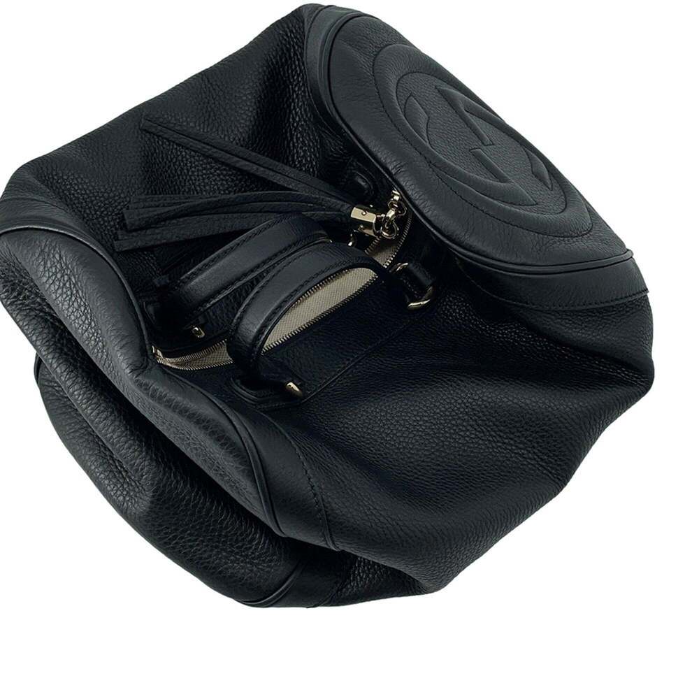 GUCCI Authentic Black Leather Boston Bag - Picture 6 of 16